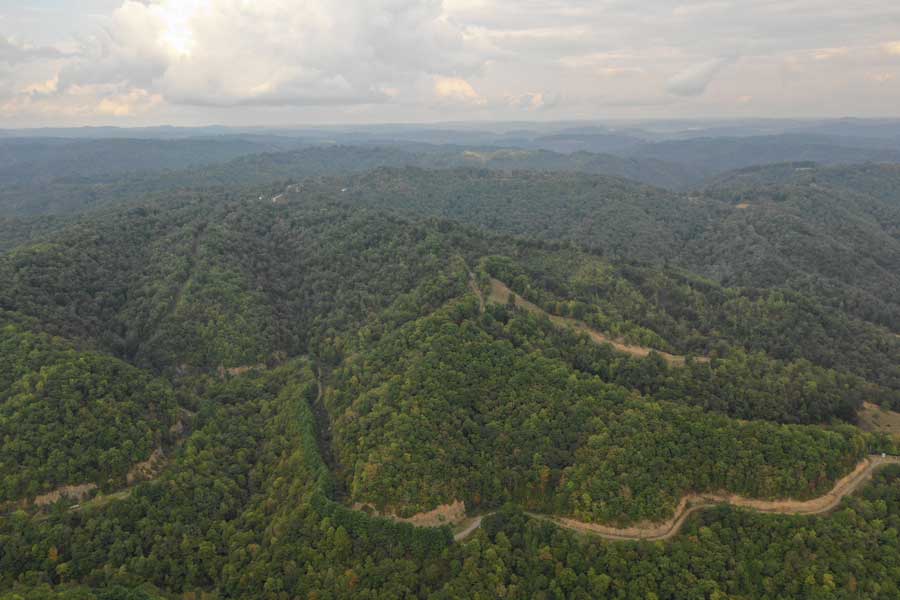 Natural gas site in Central Appalachia